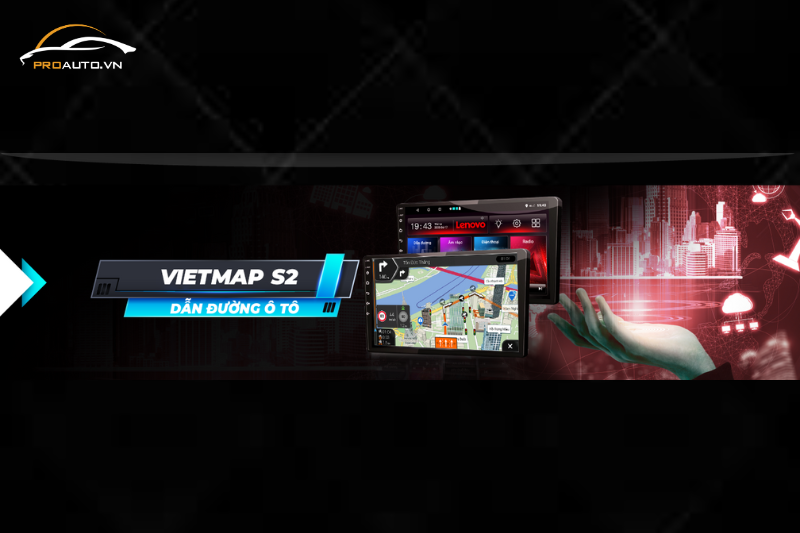 Màn hình Vietmap Lenovo D1 Pro dẫn đường ô tô với Vietmap S2