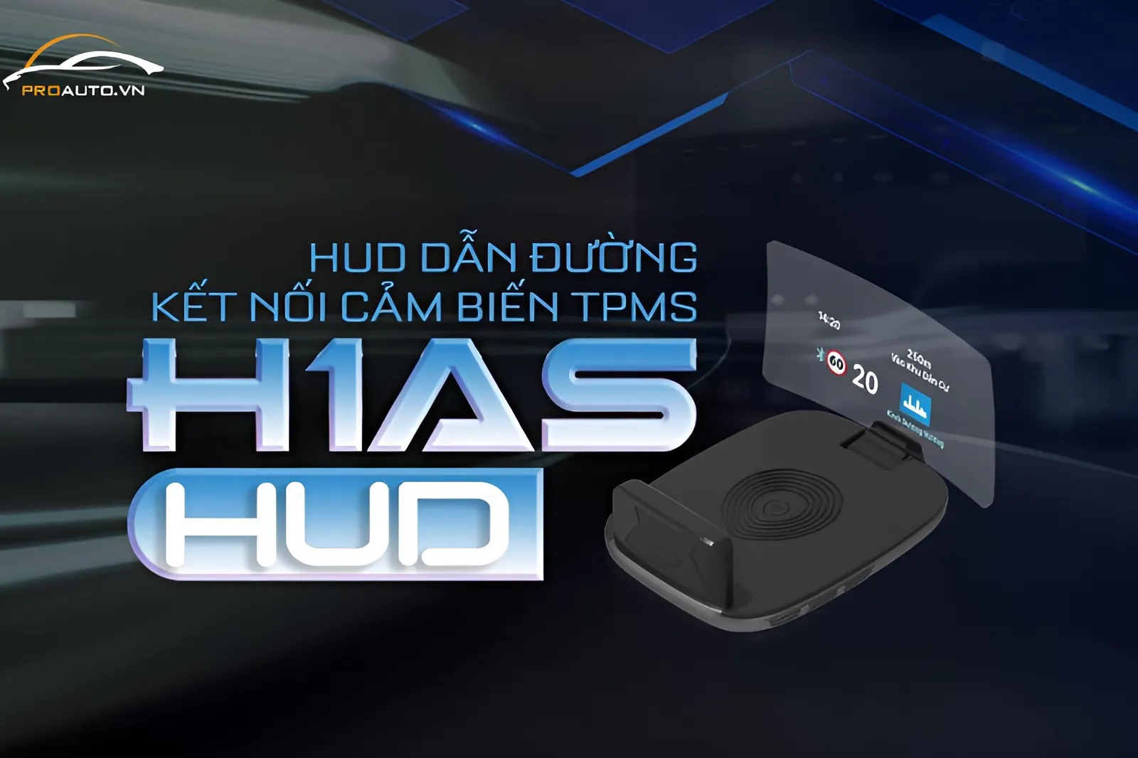 Vietmap HUD H1AS hỗ trợ kết nối cảm biến áp suất lốp