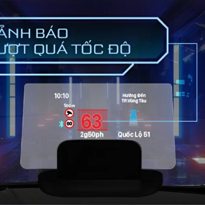 Vietmap HUD H1AS với chức năng cảnh báo tốc độ giới hạn