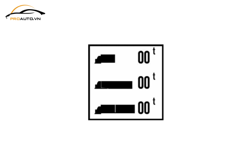 Biển phụ, biển viết bằng chữ - Biển số S.505b loại xe hạn chế qua cầu