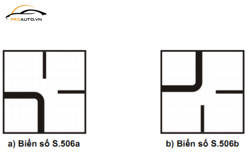 Biển phụ, biển viết bằng chữ - Biển số S.506 (a,b) hướng đường ưu tiên