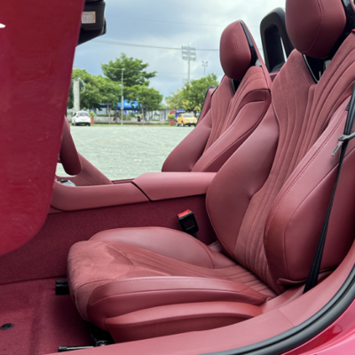 Bọc da ghế xe MG Cyberster bằng da bò thuộc