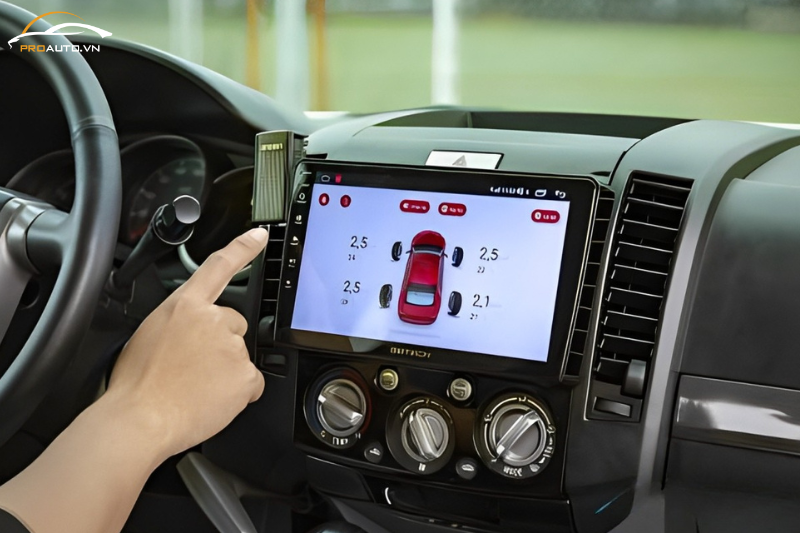 Cảnh báo âm thanh, hình ảnh trên cảm biến áp suất lốp Gotech GS8