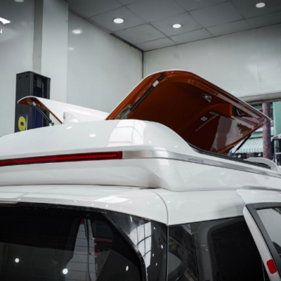 Cốp nóc phi thuyền cho Kia Carnival đóng/mở độc lập 2 cửa