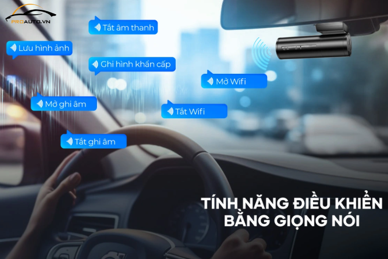 Điều khiển camera hành trình Vietmap S860 bằng giọng nói