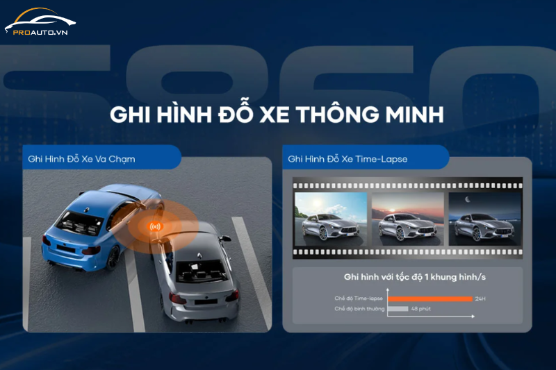 Ghi hình Time-lapse bằng camera hành trình Vietmap S860