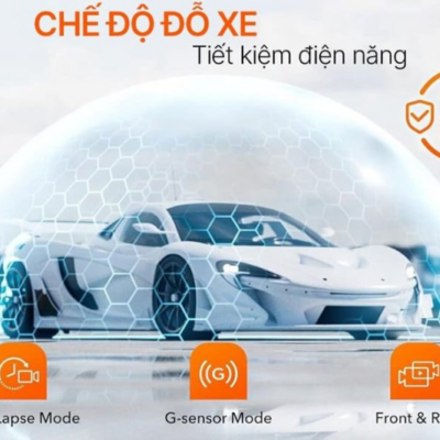 Hỗ trợ camera hành trình MSPORT G-ON X2 đỗ xe an toàn