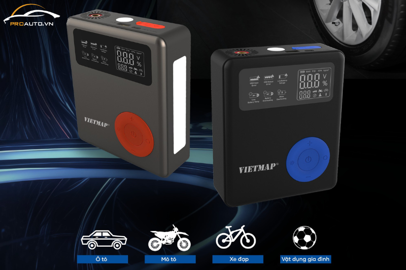 Kích bình bơm lốp Vietmap DK-MF139 bơm lốp nhanh chóng, chính xác