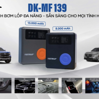Kích bình bơm lốp Vietmap DK-MF139 cứu hộ ô tô đa năng