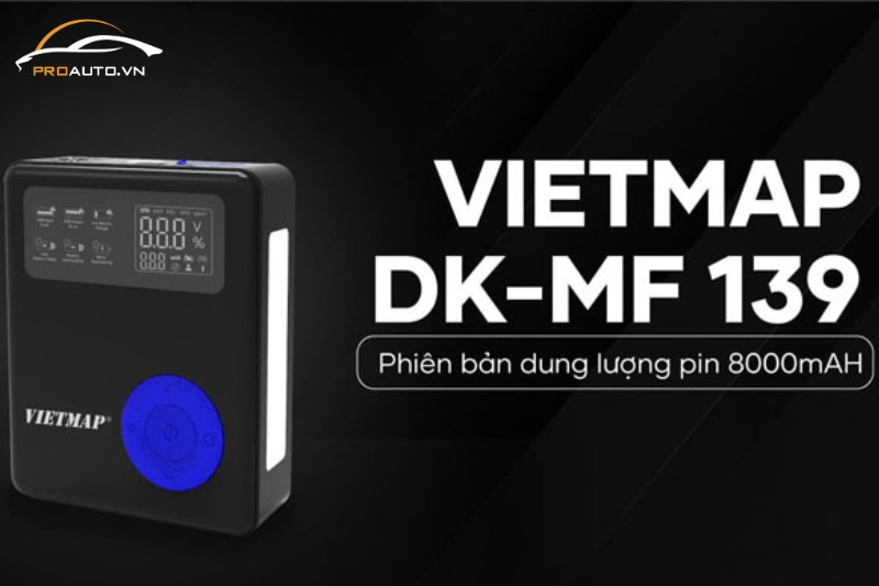 Kích bình bơm lốp Vietmap DK-MF139 phiên bản pin 8000mAh