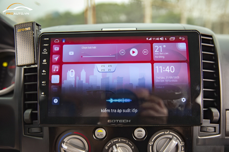 Kiểm tra cảm biến áp suất lốp Gotech GS8 bằng giọng nói