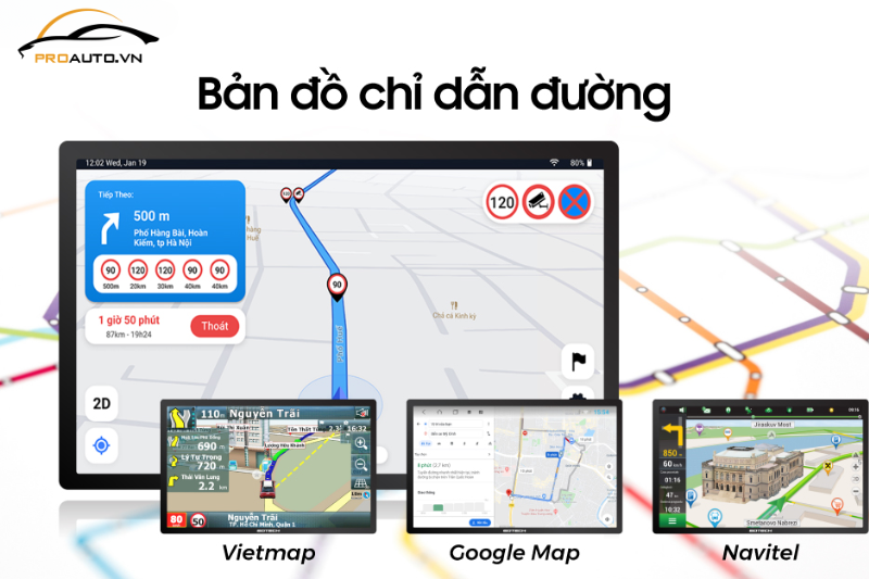 Màn hình thông minh Naviplay NVP4 chỉ đường hiện đại