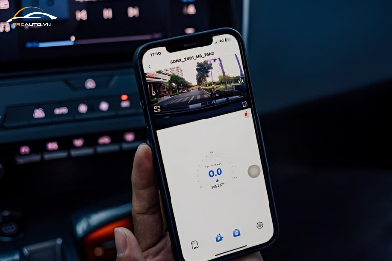 Quản lý camera hành trình MSPORT G-ON X1 trên điện thoại