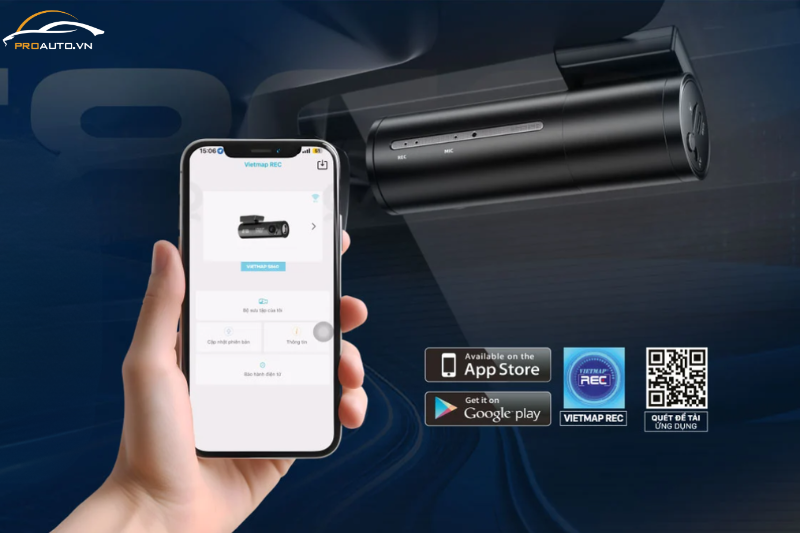 Truyền dữ liệu tại camera hành trình Vietmap S860 nhanh chóng