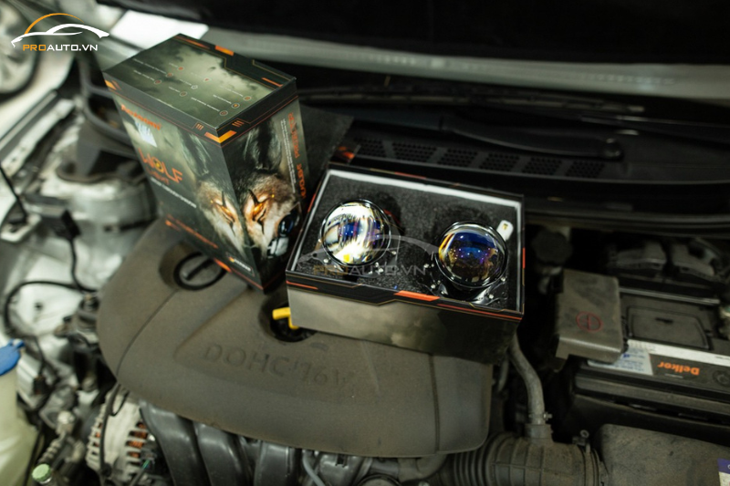 Aozoom Bi LED WOLF Ligh - Độ đèn xe MG Cyberster