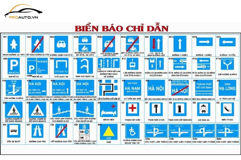 Biển chỉ dẫn - Top biển báo giao thông thường gặp