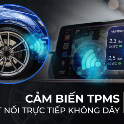 Cảm biến TPSM Bluetooth cùng Android Box Vietmap BS10 Lite không dây