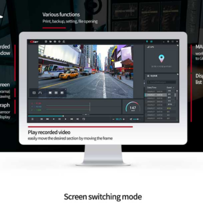 Camera hành trình GNET Iron man giám sát xe trên máy tính
