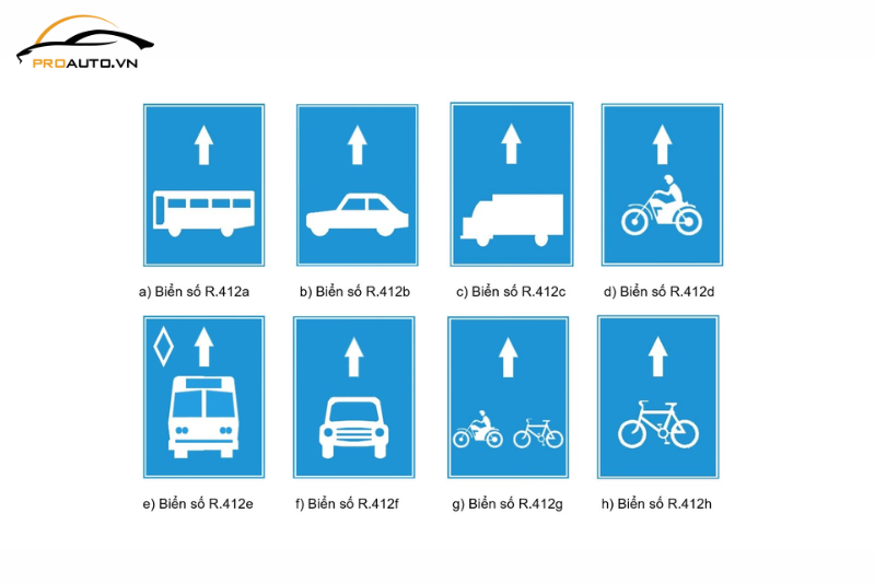 Dạng hình biển báo giao thông - Hình chữ nhật