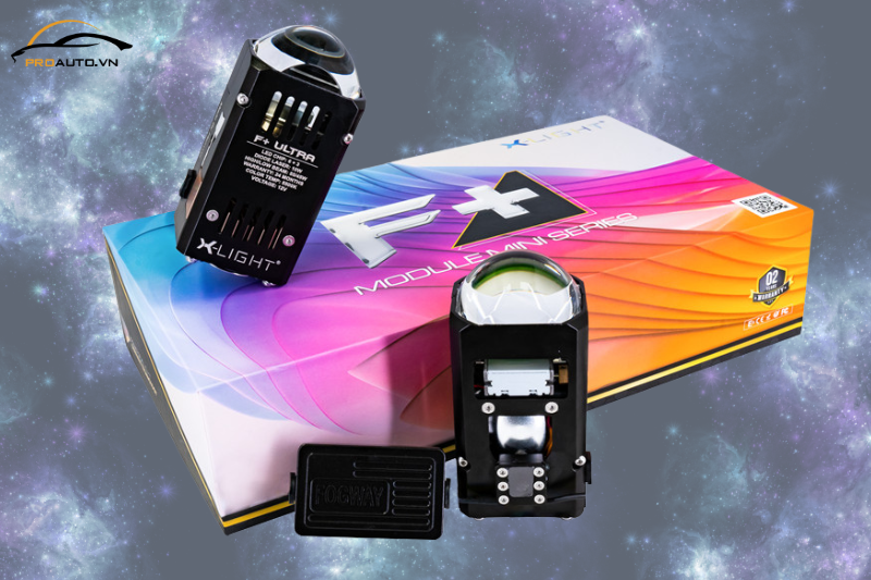 Module Bi Laser Mini X-Light F+ Ultra 5500K độ đèn xe MG Cyberster