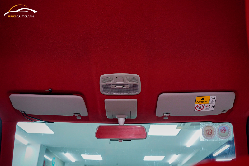 Vị trí trần xe - Bọc da ghế xe Nissan Navara 2025