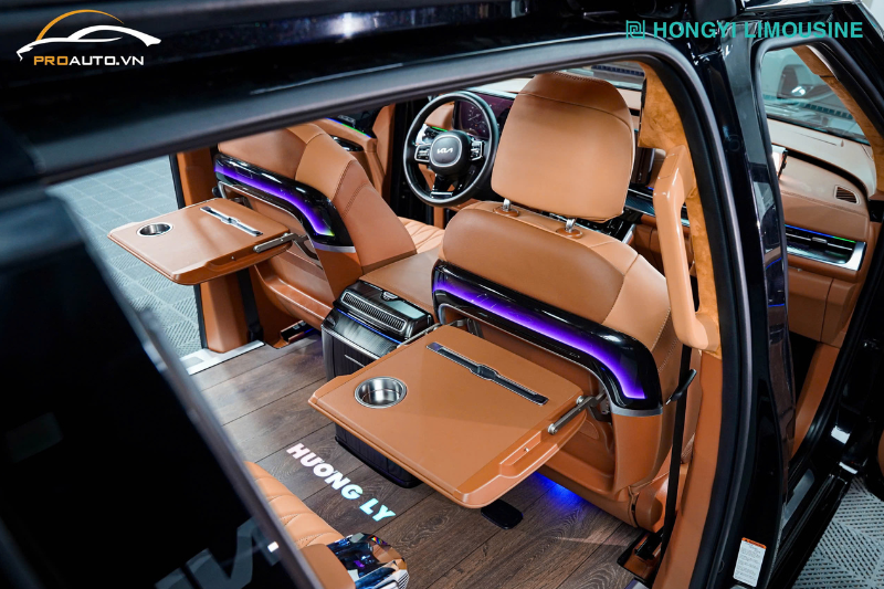 Độ bàn led chỉnh cơ Kia Carnival - Gói độ xe Kia Carnival