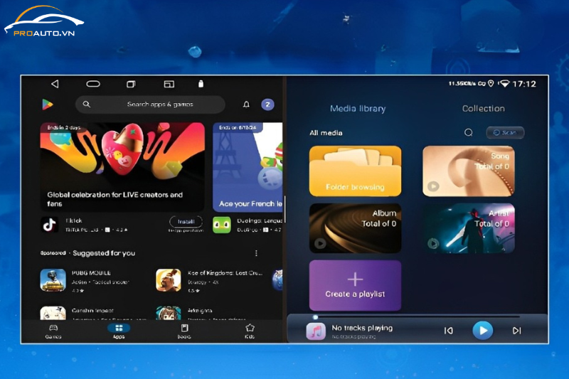 Màn hình Zestech ZX ADAS GH hiển thị đa nhiệm