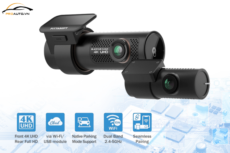 Ống kính camera hành trình Blackvue DR970X-2CH PLUS hàng đầu