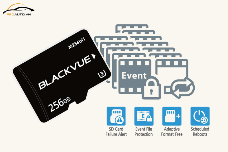 Thẻ nhớ camera hành trình Blackvue DR970X-2CH PLUS tối ưu