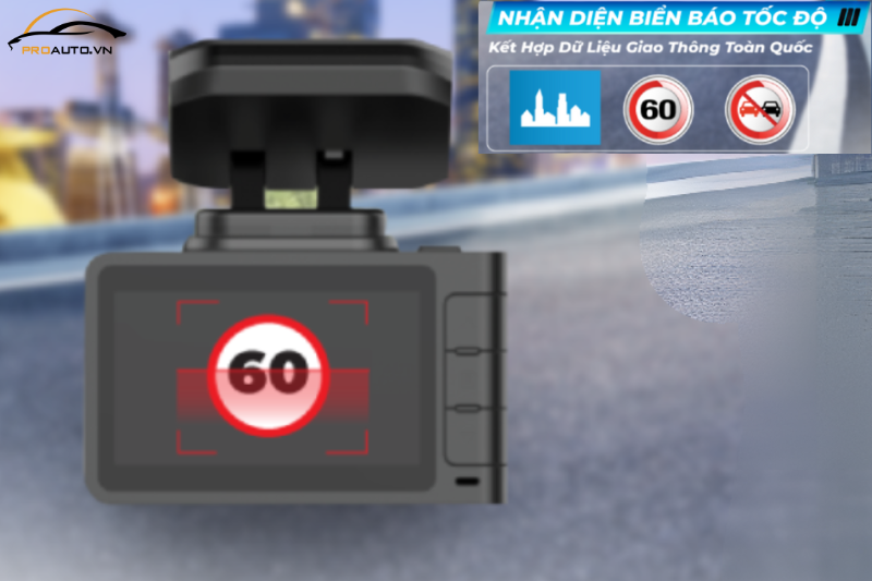 Cảnh báo biển báo giọng nói từ camera hành trình Vietmap R4A