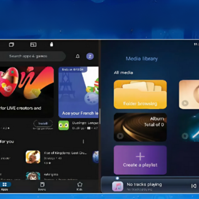 Chế độ hiển thị đa nhiệm trên  màn hình Zestech ZX ADAS+ TC