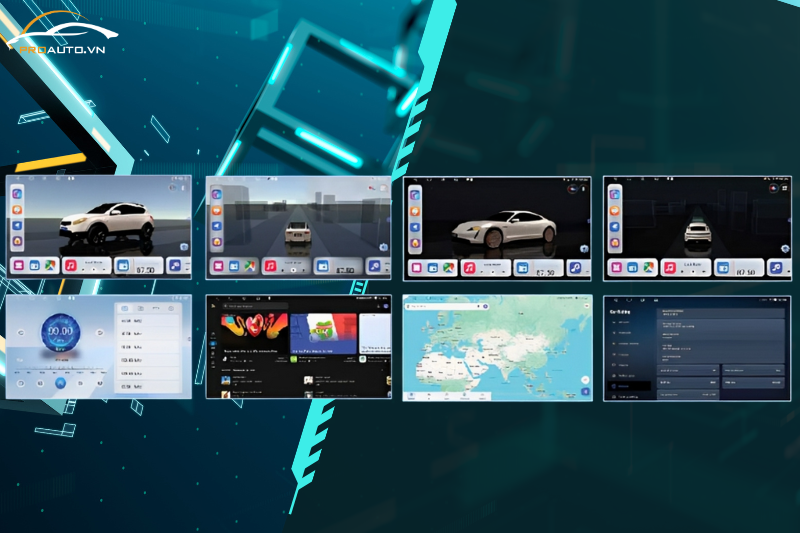 Chọn mẫu xe và màu xe dựa vào màn hình Zestech ZX ADAS+ TC