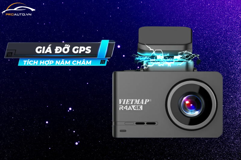 Giá đỡ GPS nam châm giữ camera hành trình Vietmap R4A ổn định