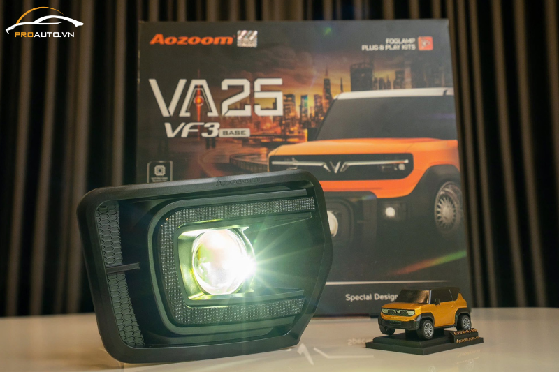 Bi gầm Aozoom VA25 cho VF3 tăng sáng hiệu quả