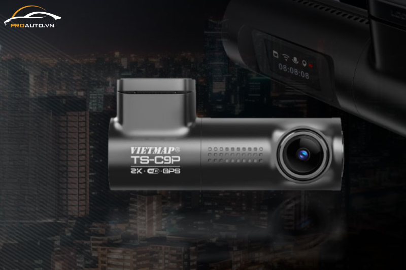 Camera hành trình Vietmap TS-C9P cho phép ghi hình vòng lặp