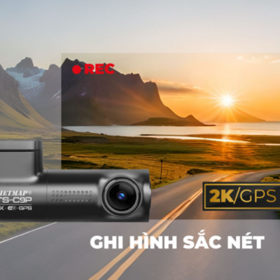 Camera hành trình Vietmap TS-C9P ghi hình 2K toàn cảnh