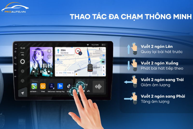 Điều khiển màn hình Android Teyes CC3L Lite đa chạm