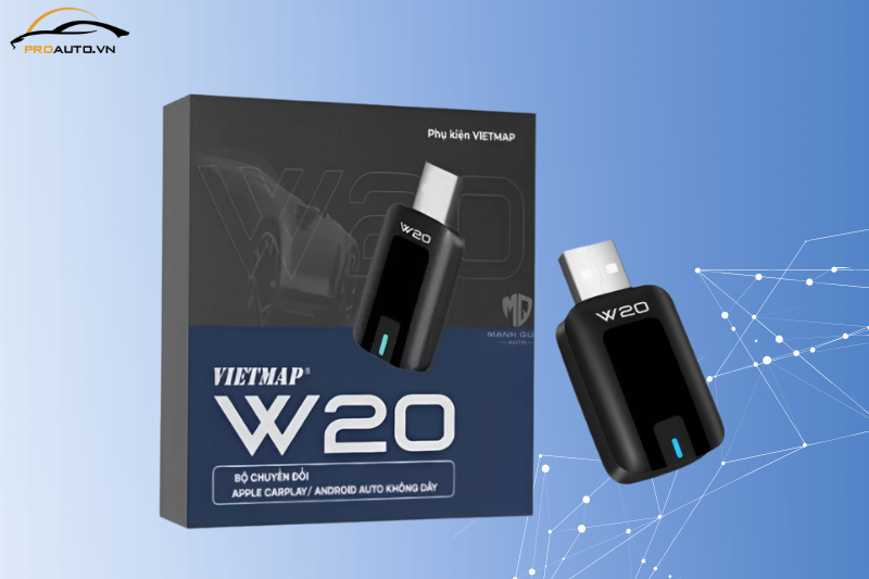 Giới thiệu bộ chuyển đổi Carplay/ Android Auto Vietmap W20
