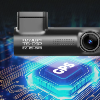 GPS tích hợp gọn trong camera hành trình Vietmap TS-C9P