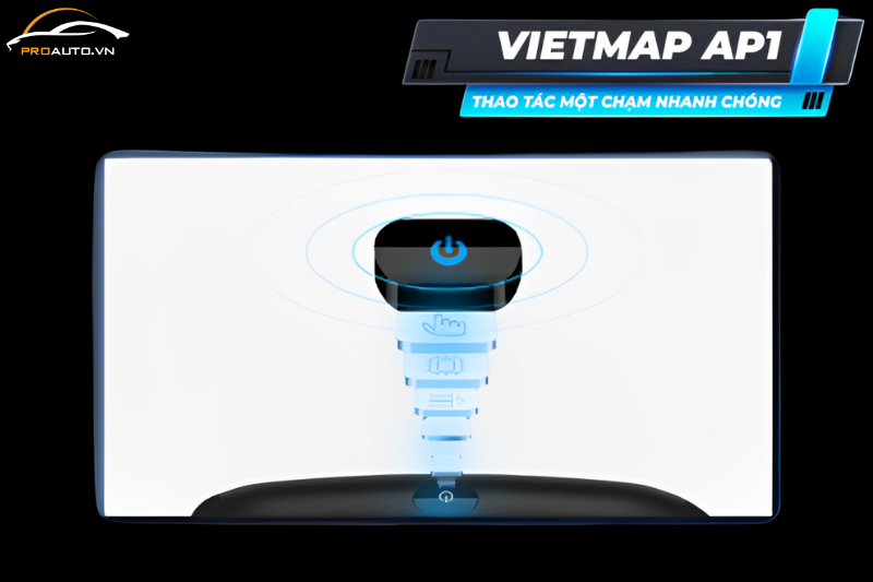 Máy lọc không khí Vietmap AP1 bật tắt nhanh gọn chỉ với một chạm