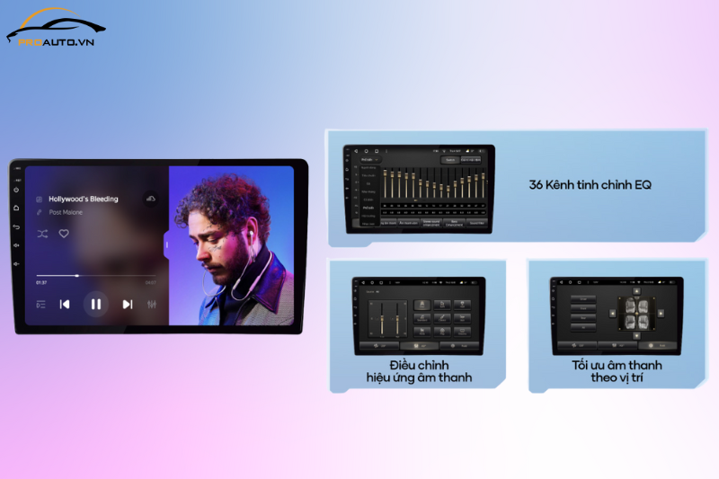 Màn hình Teyes CC3L 360 tinh chỉnh âm thanh sống động