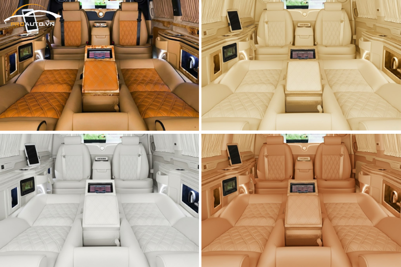 Bọc ghế da ô tô phiên bản cá nhân hóa trên Mercedes Vito