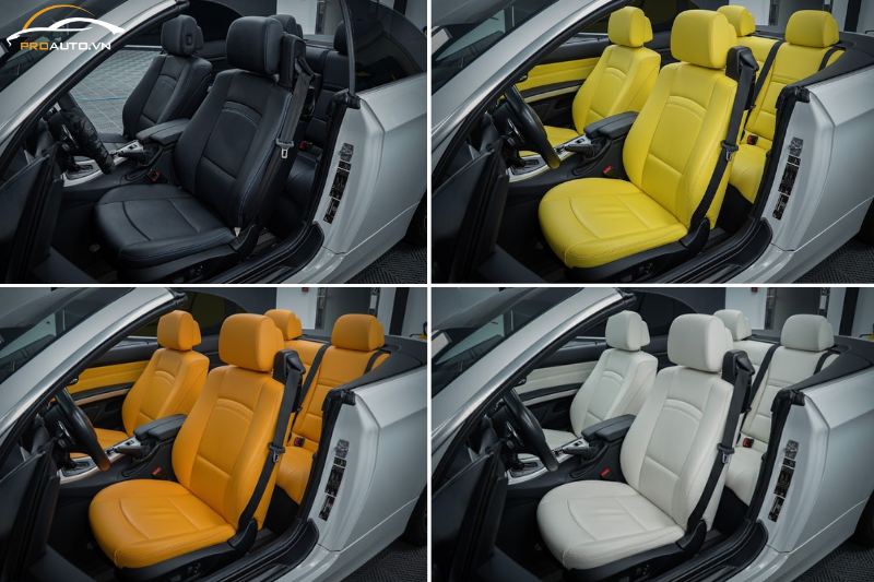 Bọc ghế da ô tô trên xe BMW 325i