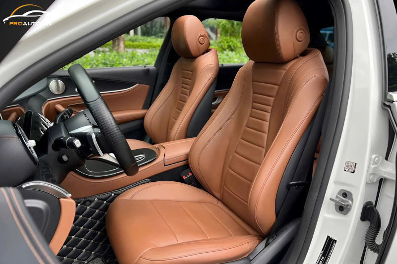 Bọc ghế da xe Mercedes bằng da thuộc bò
