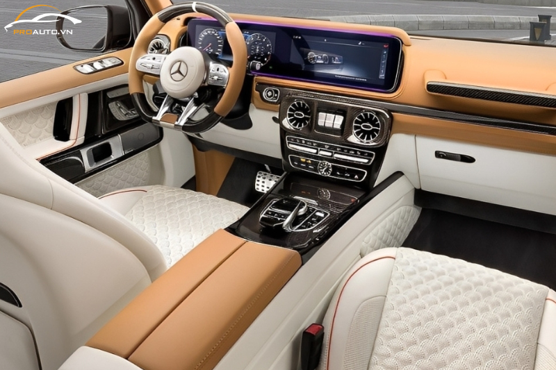 Bọc ghế da xe Mercedes Benz G-Class phiên bản nhẹ nhàng