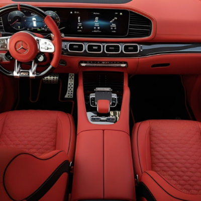 Bọc ghế da xe Mercedes GLE 53 phiên bản đỏ quý phái