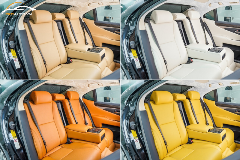 Chủ xe Lexus LS460 chọn bọc ghế da ô tô tạo điểm nhấn
