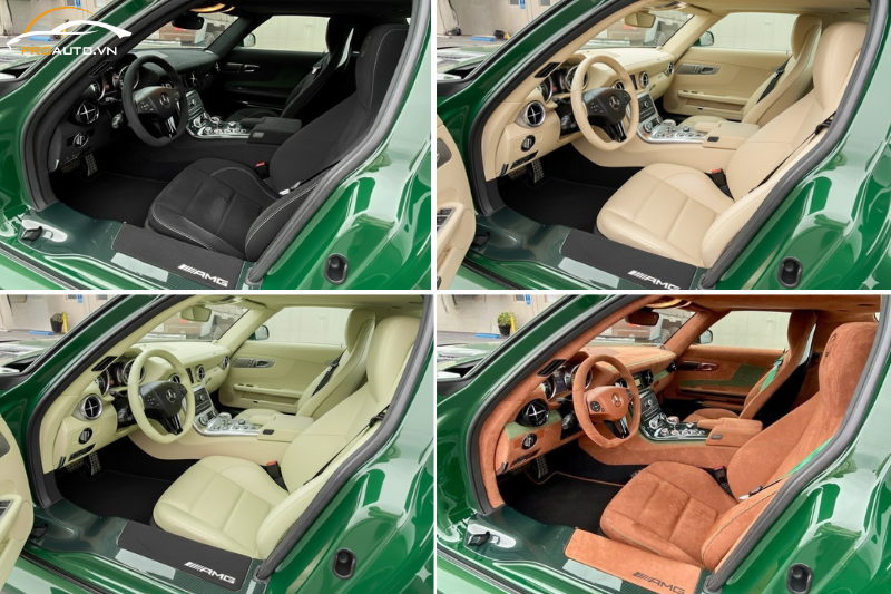 Mercedes SLS AMG bọc ghế da ô tô tạo phong cách mới