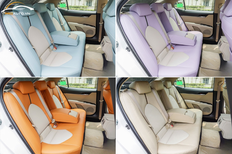 Toyota Camry bọc ghế da ô tô theo màu nhẹ nhàng