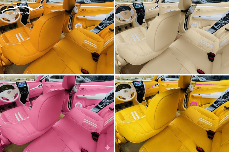 Toyota Vios bọc ghế da ô tô